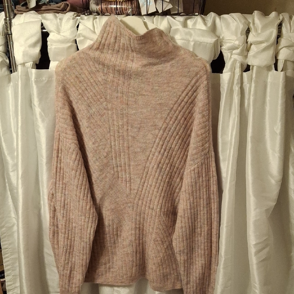 World Market Women's Blush Cowl Neck Sweater One Size